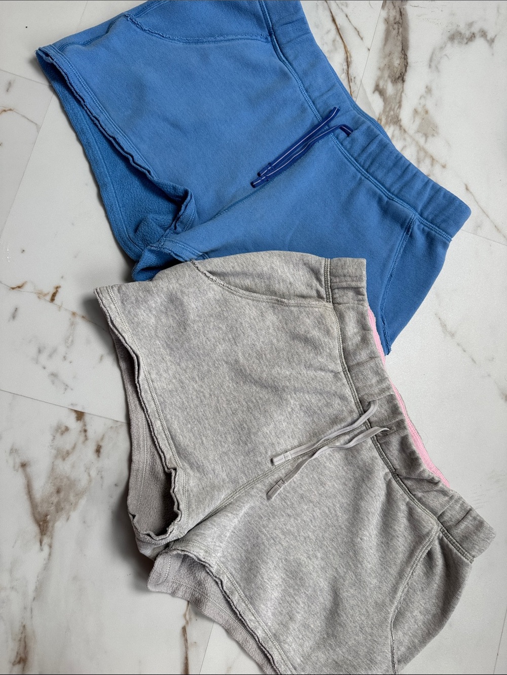 Ivivva By Lululemon Girls Sweatshort Bundle Sz 14 Blue Gray Back to school comfy
